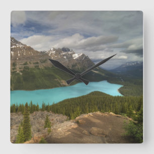 Horloge Carrée Peyto Lake, Alberta Canada