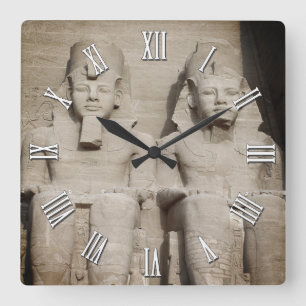 Horloge Carrée Pharaons anciens, Temples d'Abu Simbel / Egypte