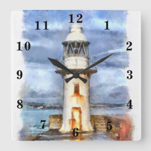 Horloge Carrée Phare