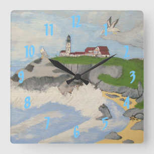 Horloge Carrée Phare de la mer