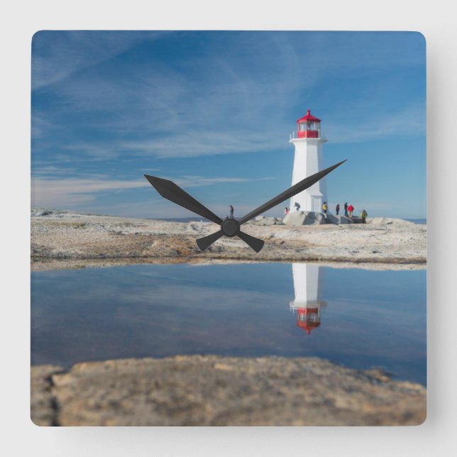 Horloge Carrée Phare De Peggy'S Cove | Canada (Recto)