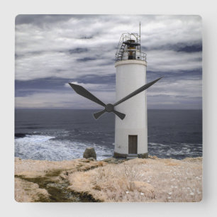 Horloge Carrée Phare Galicie, Espagne de Laxe