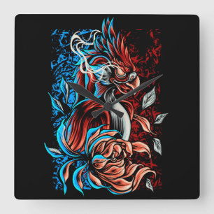 Horloge Carrée Phénix