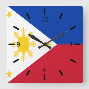 Horloge Carrée Philippines flag