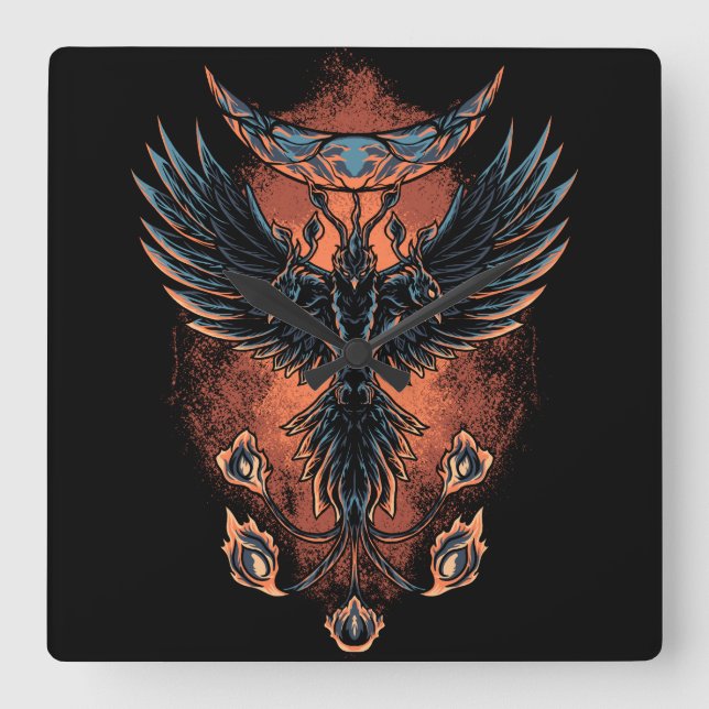 Horloge Carrée Phoenix (Recto)