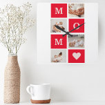 Horloge Carrée Photo Collage Moderne & Best Mom Ever Cadeau<br><div class="desc">Photo & Texte Moderne Best Mom Ever Gift. Meilleur cadeau personnalisé pour la journée des mères,  la journée de la femme ou l'anniversaire de maman. Surprenez Maman avec un cadeau qui est aussi Extraordinaire qu’elle.</div>