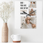 Horloge Carrée Photo de collection moderne et cadeau de Fête des<br><div class="desc">La fête des pères est une occasion spéciale célébrée pour honorer les pères et les pères pour leur contribution à leur famille et à la société. Choisir le cadeau parfait pour la Fête des pères peut être une tâche difficile, mais un don réfléchi et sincère peut faire une impression durable....</div>