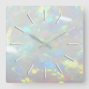 Horloge Carrée photo gemstone opal
