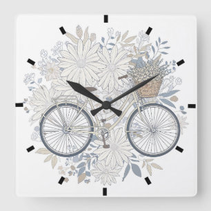 Horloge Carrée Photo personnalisée Cadeau de fête des mères pour