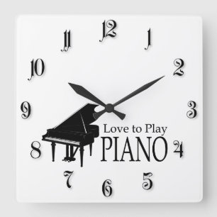 Horloge Carrée Piano