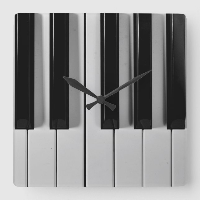 Horloge Carrée Piano Clastom Wall Clock (Recto)