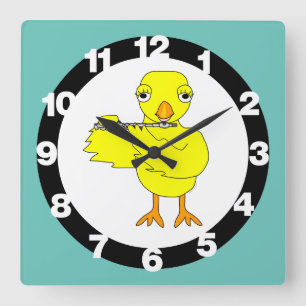 Horloge Carrée Piccolo Chick