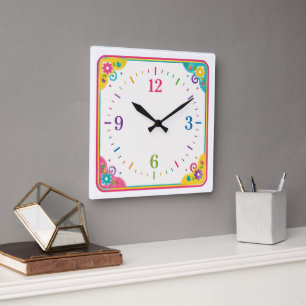 Horloge Carrée Pièce décorative moderne pour la maison et le bure