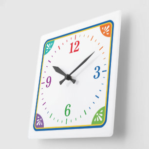 Horloge Carrée Pièce Horlogère Décorative Moderne pour Maison & B