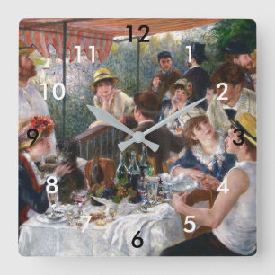 Horloge Carrée Pierre-Auguste Renoir - Le Déjeuner des canotiers