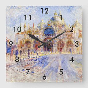 Horloge Carrée Pierre-Auguste Renoir - Venise, Piazza San Marco