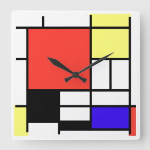 Horloge Carrée Piet Mondriaan