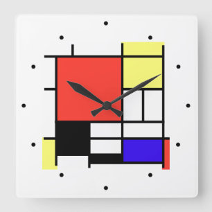 Horloge Carrée Piet Mondriaan