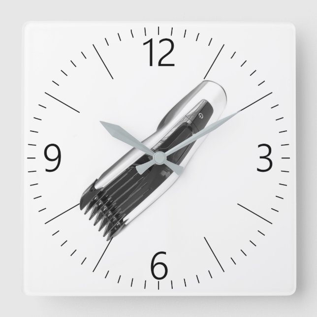 Horloge Carrée Pince à cheveux (Recto)