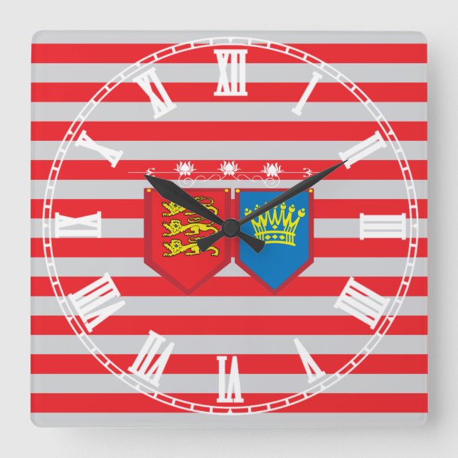 Horloge Carrée Plantagenets (Recto)