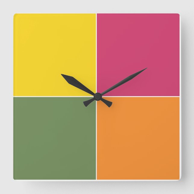 Horloge Carrée Playful (Recto)