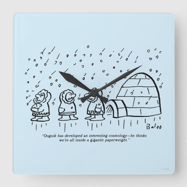 Horloge Carrée Poids (Recto)