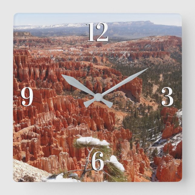 Horloge Carrée Point d'inspiration à Bryce Canyon I (Recto)