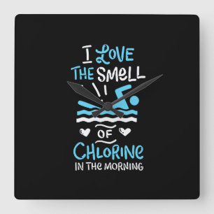 Horloge Carrée Poison de Swimming Swim Sport