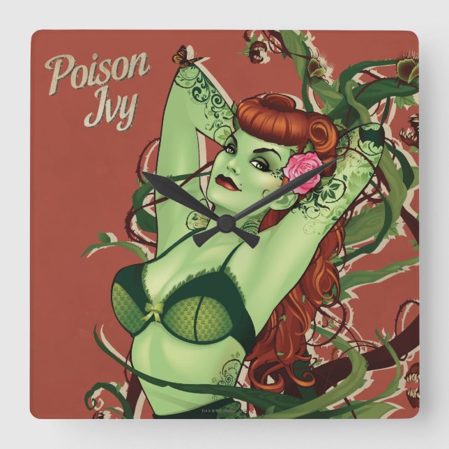 Horloge Carrée Poison Ivy Bombshell (Recto)