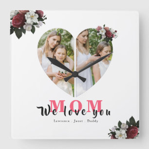 Horloge Carrée Poison shaped pour Mother day