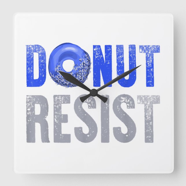 Horloge Carrée Police Officier Chemise Mince Ligne Bleue Ne Résis (Recto)