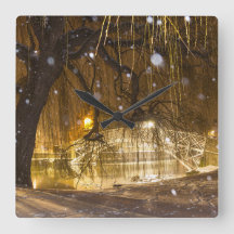 Pont chinois dans la neige.