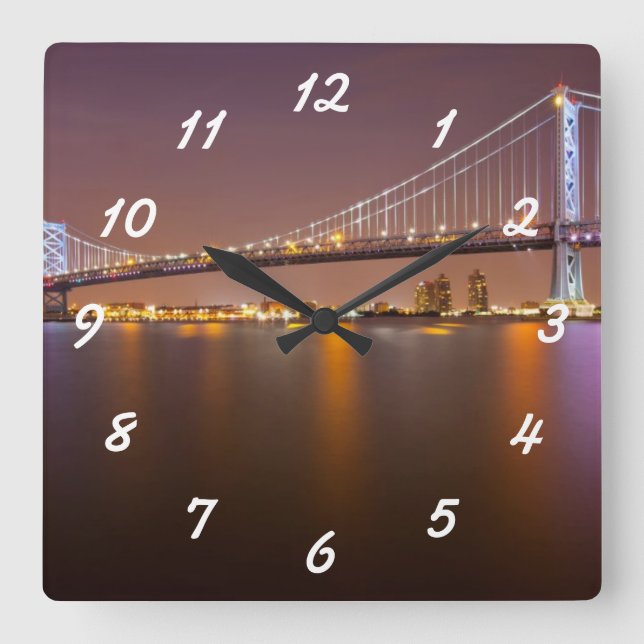 Horloge Carrée Pont de Ben Franklin (Recto)