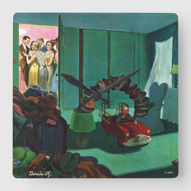 Horloge Carrée Pont en casquette (Recto)