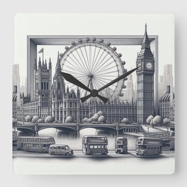 Horloge Carrée pont Londres (Recto)