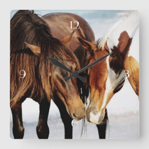 Horloge Carrée Pony Love