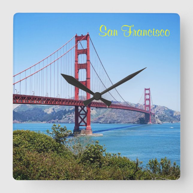 Horloge Carrée Porte d'or de San Francisco (Recto)