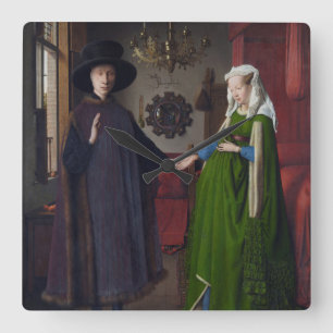 Horloge Carrée Portrait d'Arnolfini - Jan van Eyck
