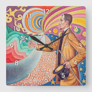 Horloge Carrée Portrait de Felix Feneon, Signac