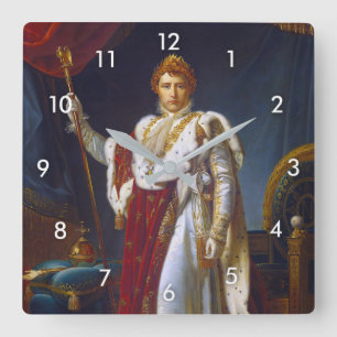 Horloge Carrée Portrait de Napoléon Bonaparte, François Gérard