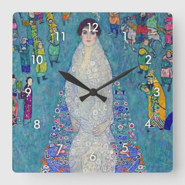 Horloge Carrée Portrait d'Elisabeth Lederer, Gustav Klimt (Recto)