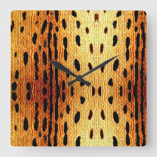 Horloge Carrée Poster de animal africain