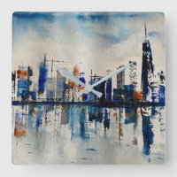 Poster de peinture Abstraite de London City Skylin