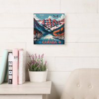 Poster de voyage sur mesure Monogramme Canada