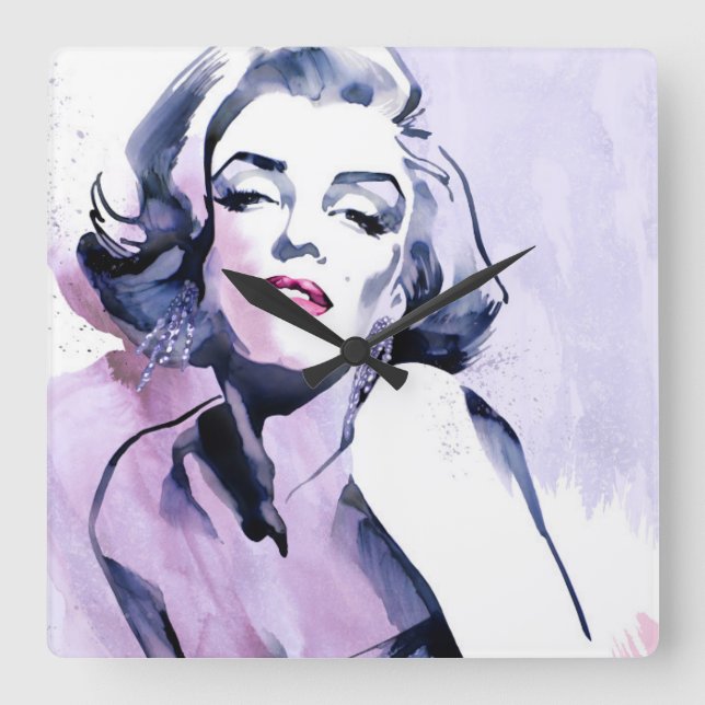 Horloge Carrée Pretty (Recto)