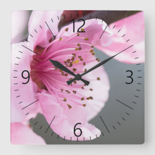 Horloge Carrée Printemps
