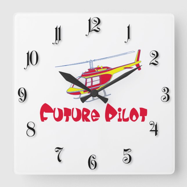 Horloge Carrée Projet pilote futur (Recto)