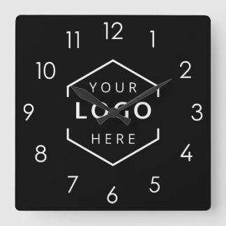 Horloge Carrée Promotion du logo commercial personnalisé