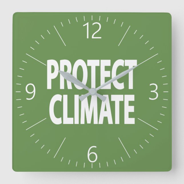 Horloge Carrée Protect climate (Recto)