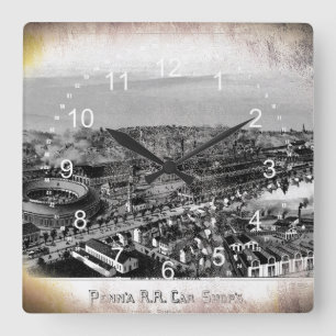 Horloge Carrée PRR Altoona Shops